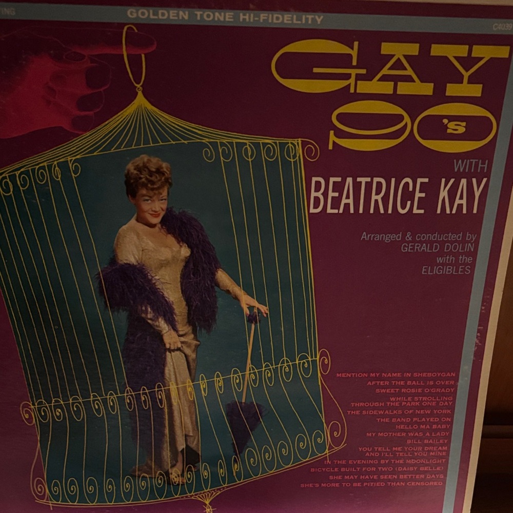 Gay 90's Vinyl Record with Beatrice Kay